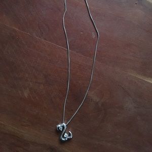 Silver and Aquamarine Necklace